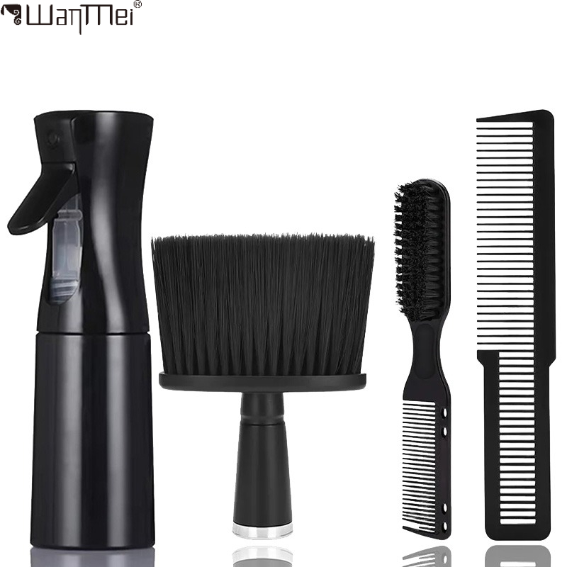 Brush Bristle Set - 3/4Pcs Professional Barber Tools Set Spray