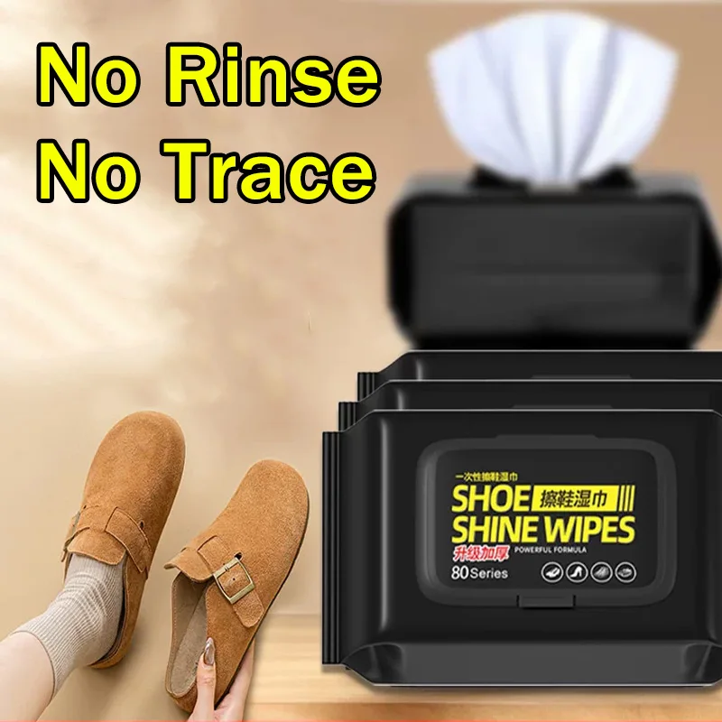 The Sneaker Care - Portable No-Rinse Shoe Cleaning Wipes Disposable