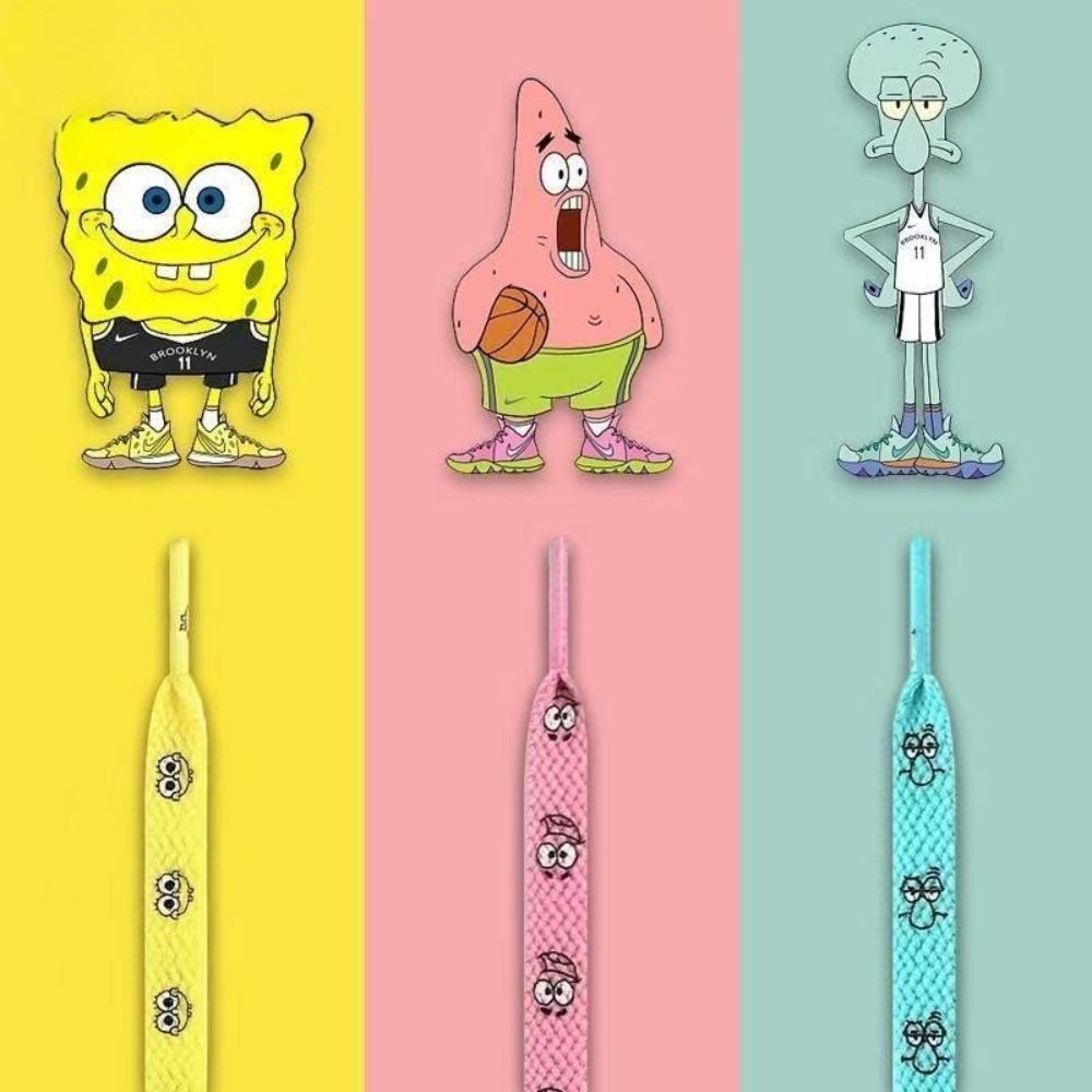 Cute SpongeBob Shoelaces, Pink - огляд і ціна Sneaker Care Accessories
