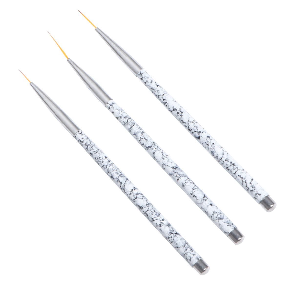 3Pcs Nail Art Liner Brushes Se - огляд і ціна Brush Bristle Set